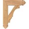 Ekena Millwork Balboa Arts & Crafts Smooth Bracket, Western Red Cedar, 3 1/2"W x 16"D x 20"H BKT04X16X20BOA03SWR - alternate 3